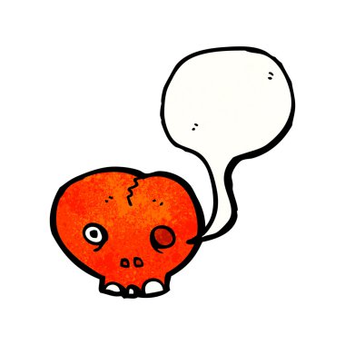 kafatası ile konuşma balonu