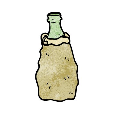 Bottle in brown paper bag