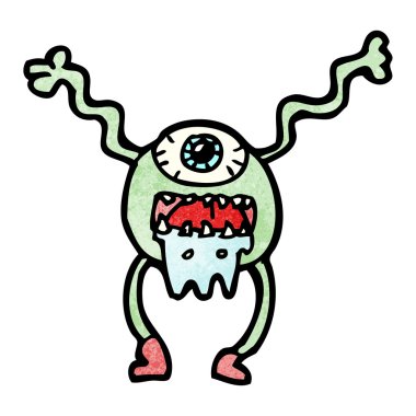 korkunç uzaylı canavar