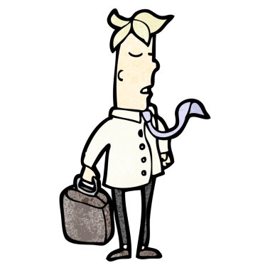 evrak çantası ile adam