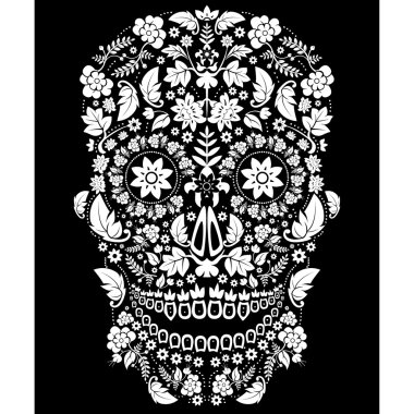 gün ölü kafatası desen