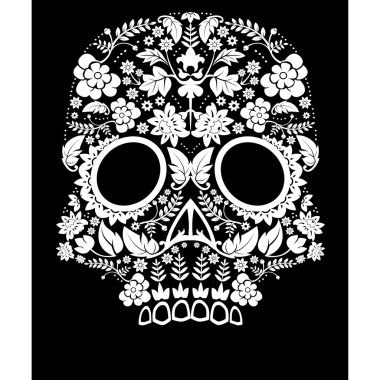 gün ölü kafatası desen