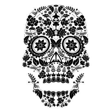 gün ölü kafatası desen