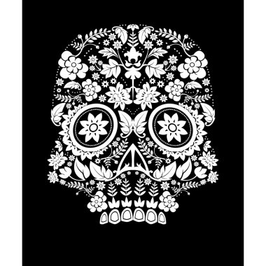 gün ölü kafatası desen