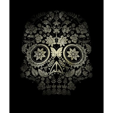 gün ölü kafatası desen