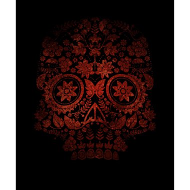 gün ölü kafatası desen