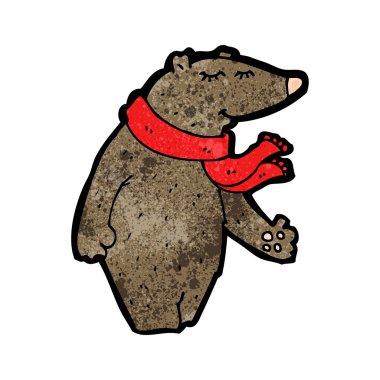 eşarp ile mutlu ayısı