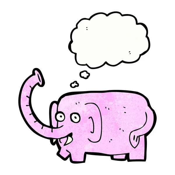 Rosafarbener Elefant — Stockvektor