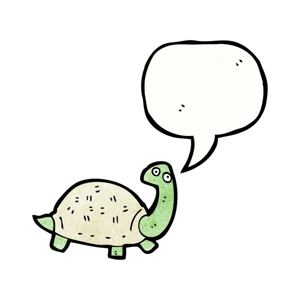 Tortoise with speech bubble — Stock Vector