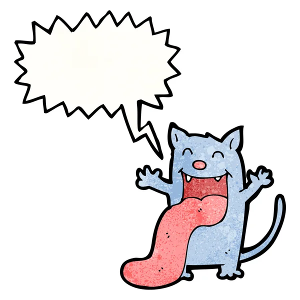 Chat sortant de la langue — Image vectorielle