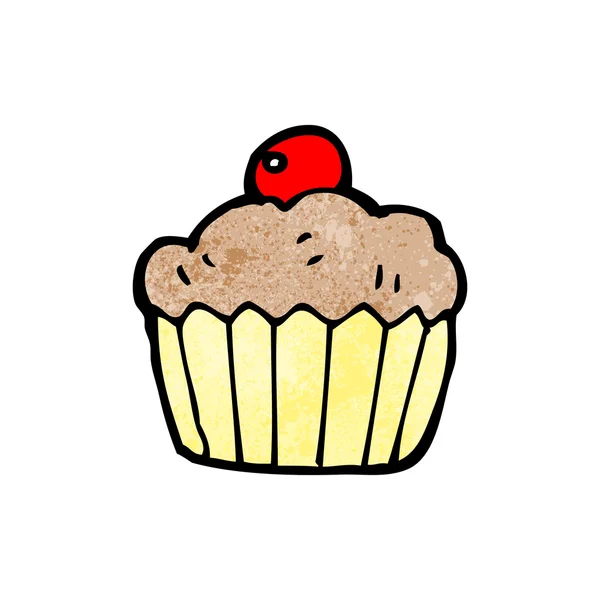 Cherry cupcake — Stockvector