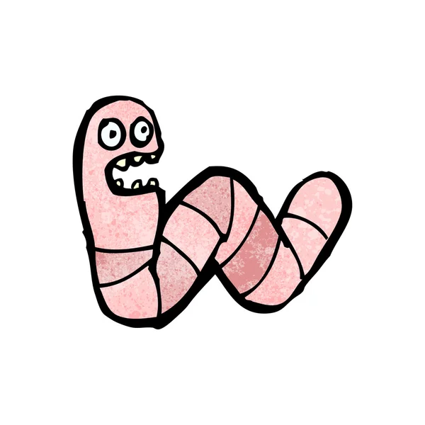 Dibujo de un gusano de jardín — Archivo Imágenes Vectoriales