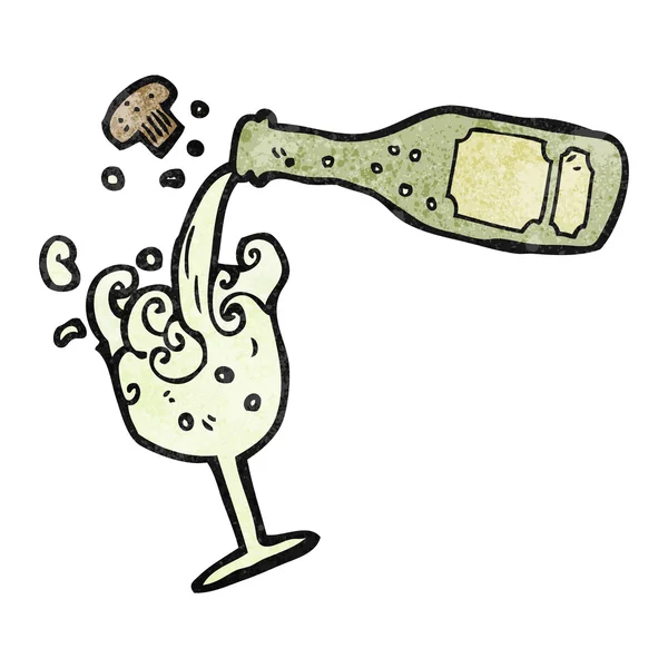 Şampanya dökme — Stok Vektör