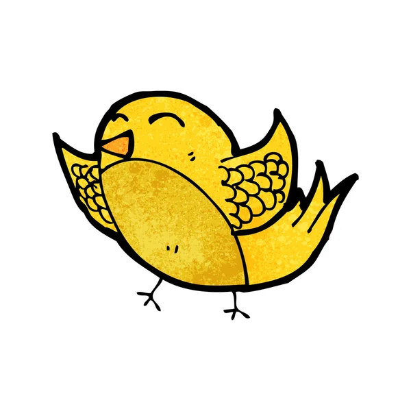 Oiseau jaune — Image vectorielle