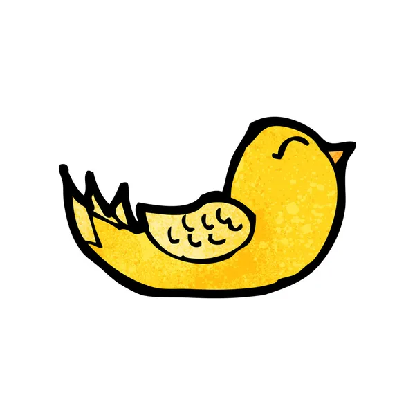 Pájaro amarillo — Vector de stock