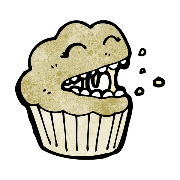 Muffin hambriento — Archivo Imágenes Vectoriales