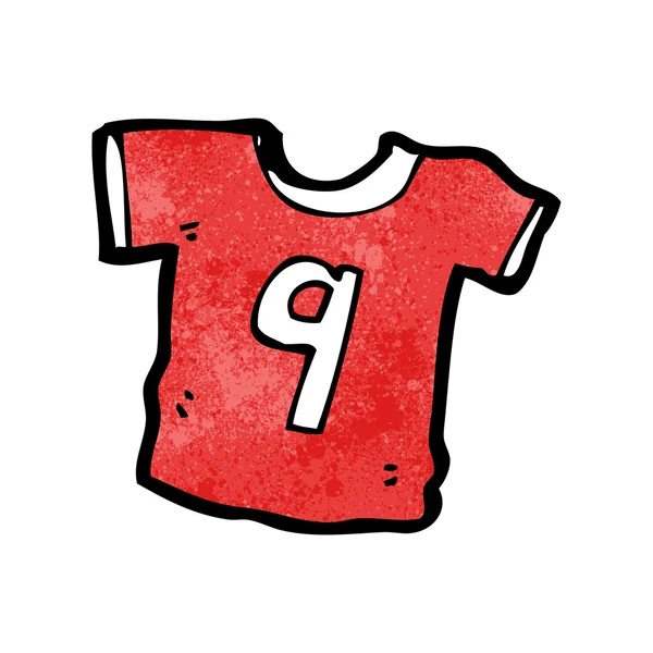 Camicia sportiva con il numero nove — Vettoriale Stock