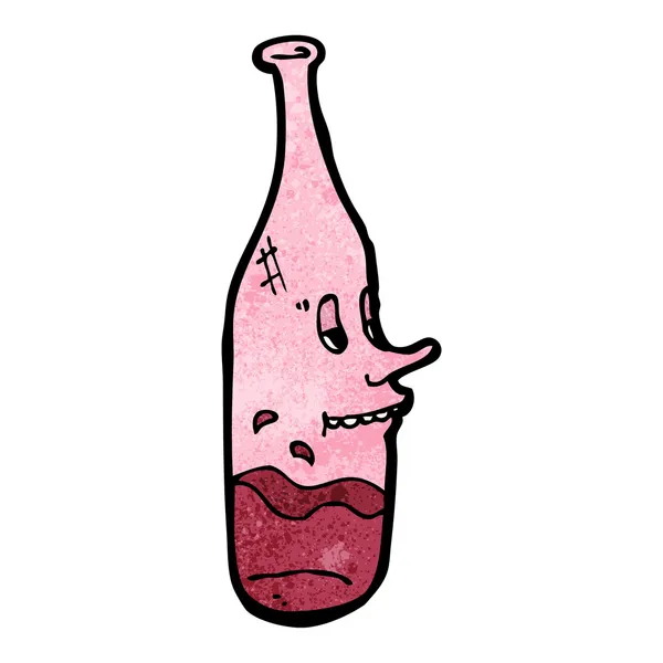 Bir şişe şarap. — Stok Vektör
