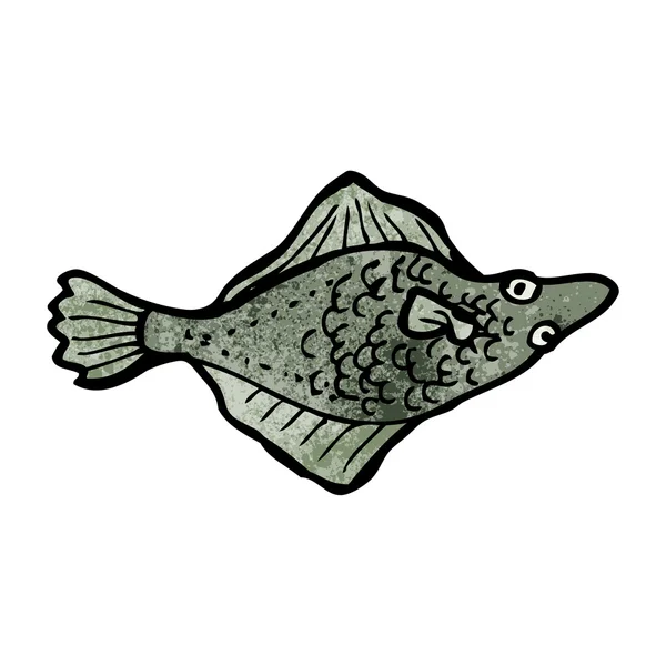 Pesce piatto — Vettoriale Stock