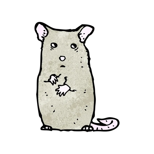 小さなマウスは恥ずかしがり屋 — ストックベクタ