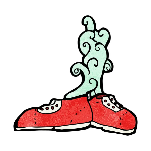 Смердючий взуття — стоковий вектор