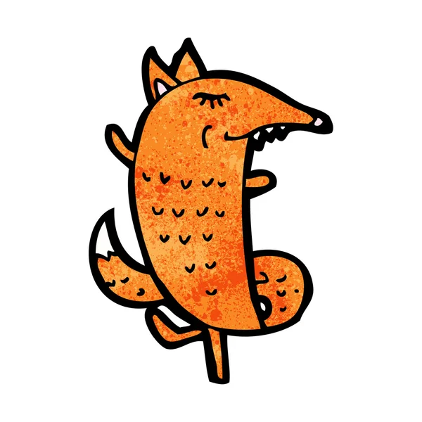 Funny fox — Stock Vector