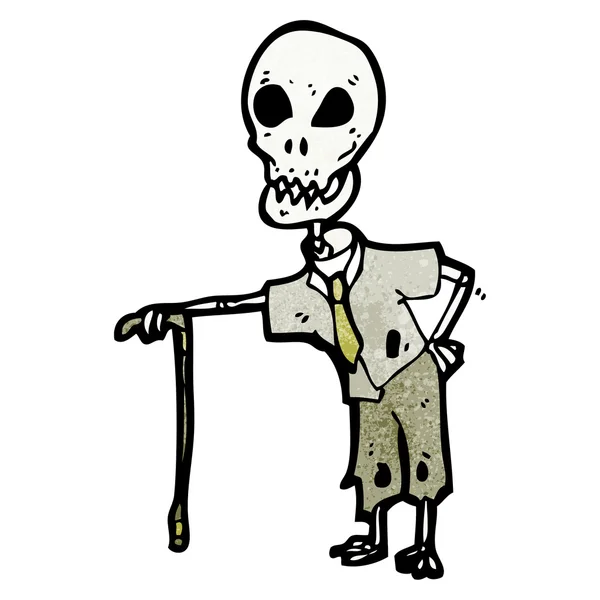 老人の骨格 — ストックベクタ