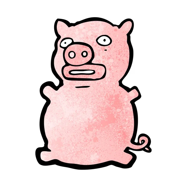 Funny pig — Stock Vector