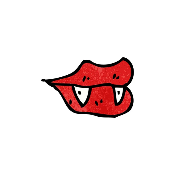 뱀파이어 입술 — 스톡 벡터