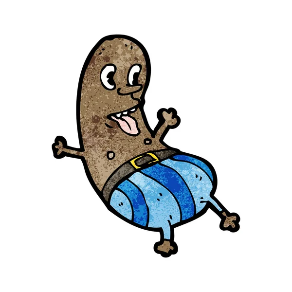 Funny bean shaped man — Stock Vector