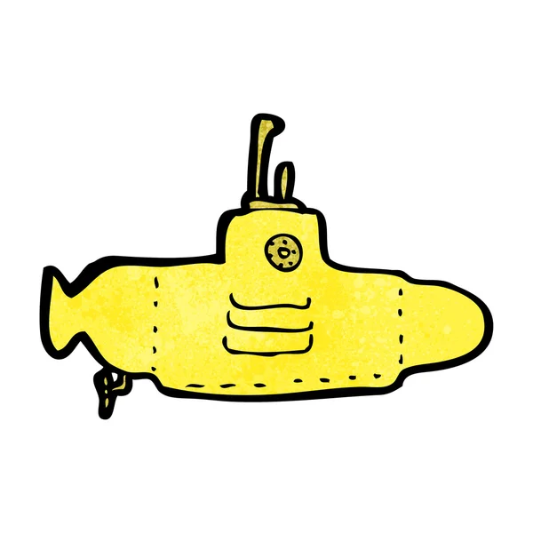 Sous-marin jaune — Image vectorielle
