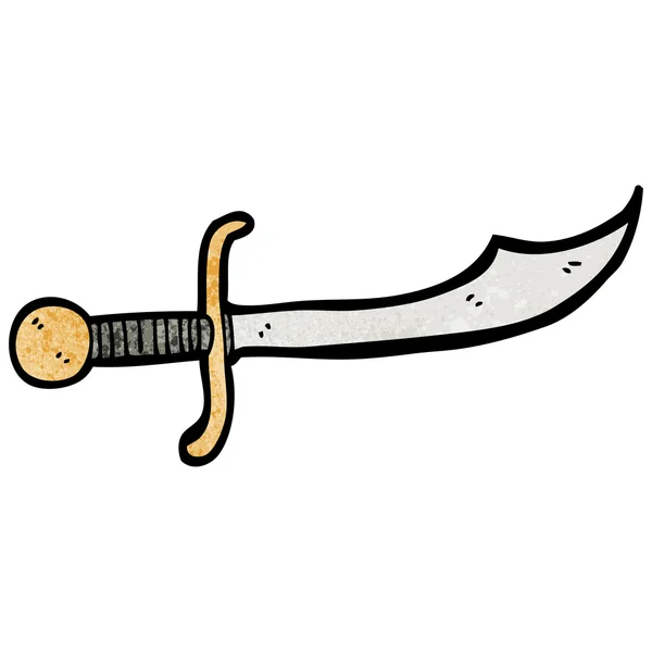 Curved sword — Stock Vector