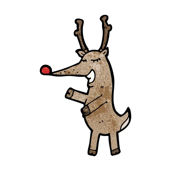 Funny reindeer — Stock Vector