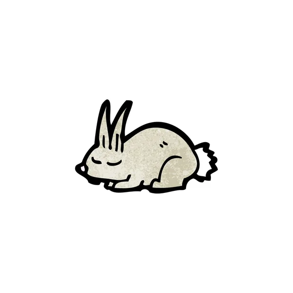 Slapende konijn — Stockvector