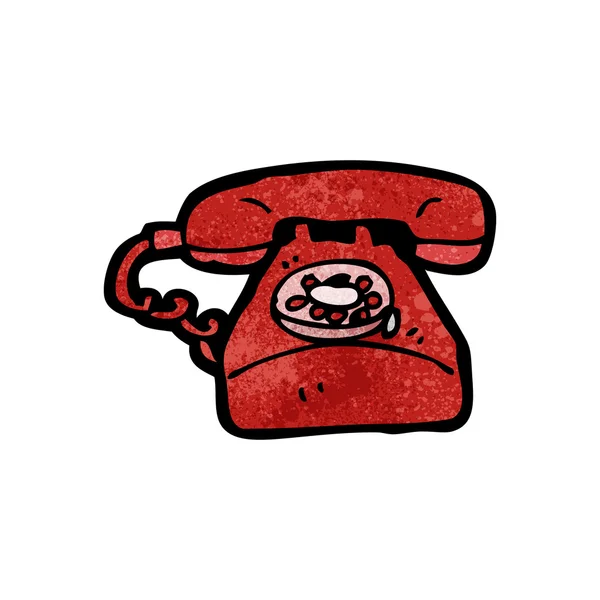 Teléfono rojo — Vector de stock