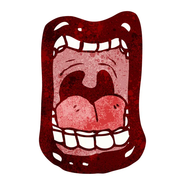 Кричащий символ рта — стоковый вектор
