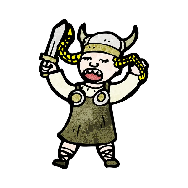 Viking fille — Image vectorielle