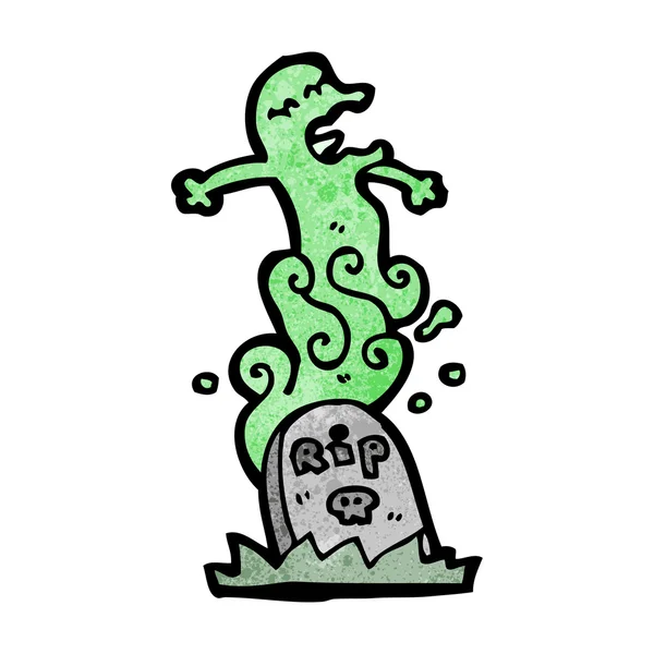 Fantôme se levant de la tombe — Image vectorielle