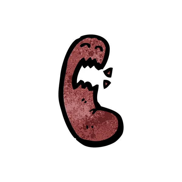 Haricot en colère — Image vectorielle