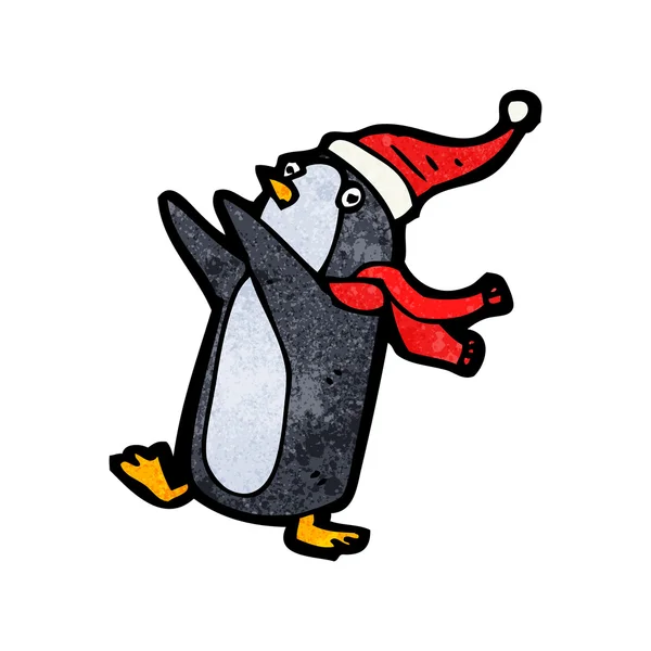 Weihnachtspinguin — Stockvektor