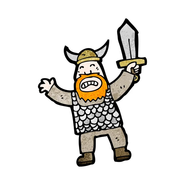 Hombre vikingo — Vector de stock