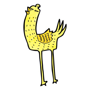 komik uzun bacaklı kuş