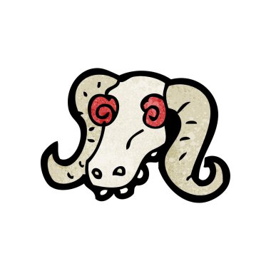 Spooky ram kafatası