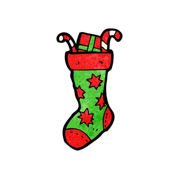 Christmas stocking — Stock Vector