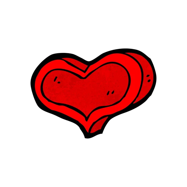 Corazón de amor — Vector de stock