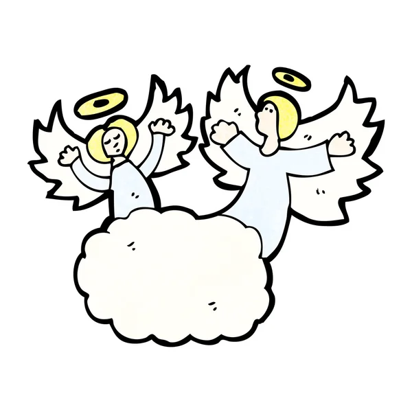 Angels in heaven — Stock Vector