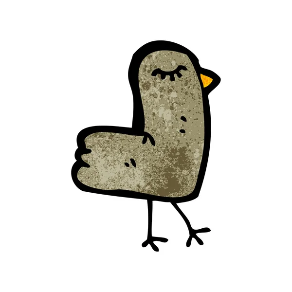 Pájaro gracioso — Vector de stock