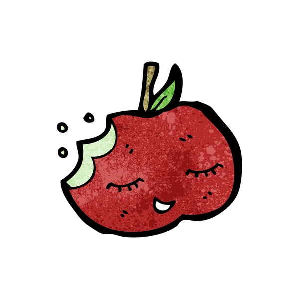 Manzana mordida — Vector de stock