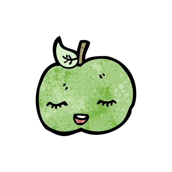 Manzana feliz — Vector de stock