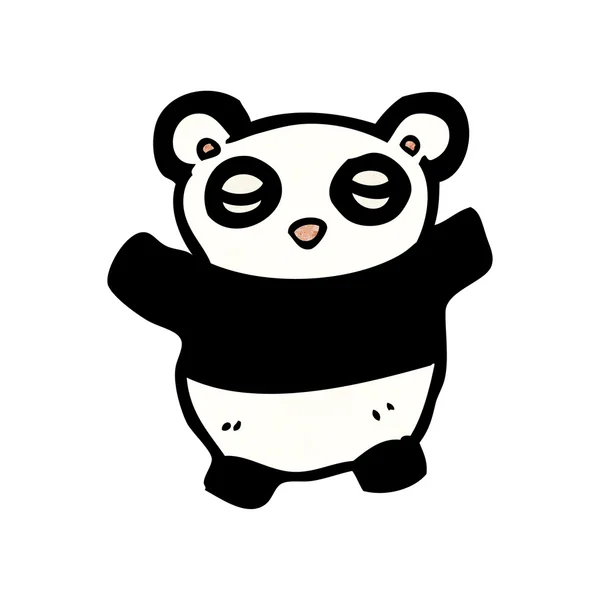 Panda assonnato — Vettoriale Stock